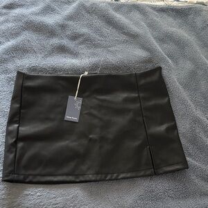Sleek Black Mini Skirt